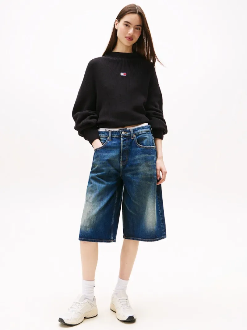 Tommy Jeans Pullover & Sweatshirts*TJW MOCKNECK BADGE SWEATER Black