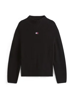 Tommy Jeans Pullover & Sweatshirts*TJW MOCKNECK BADGE SWEATER Black