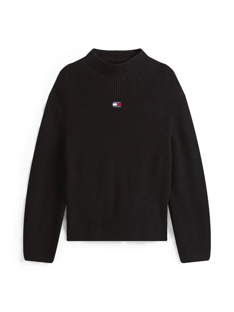 Tommy Jeans Pullover & Sweatshirts*TJW MOCKNECK BADGE SWEATER Black
