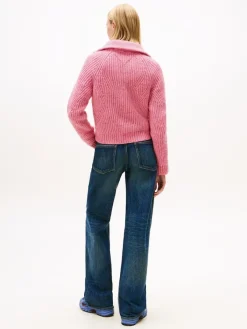 Tommy Jeans Pullover & Sweatshirts*TJW NEP 1/4 ZIP SWEATER mystic pink