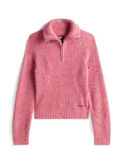 Tommy Jeans Pullover & Sweatshirts*TJW NEP 1/4 ZIP SWEATER mystic pink