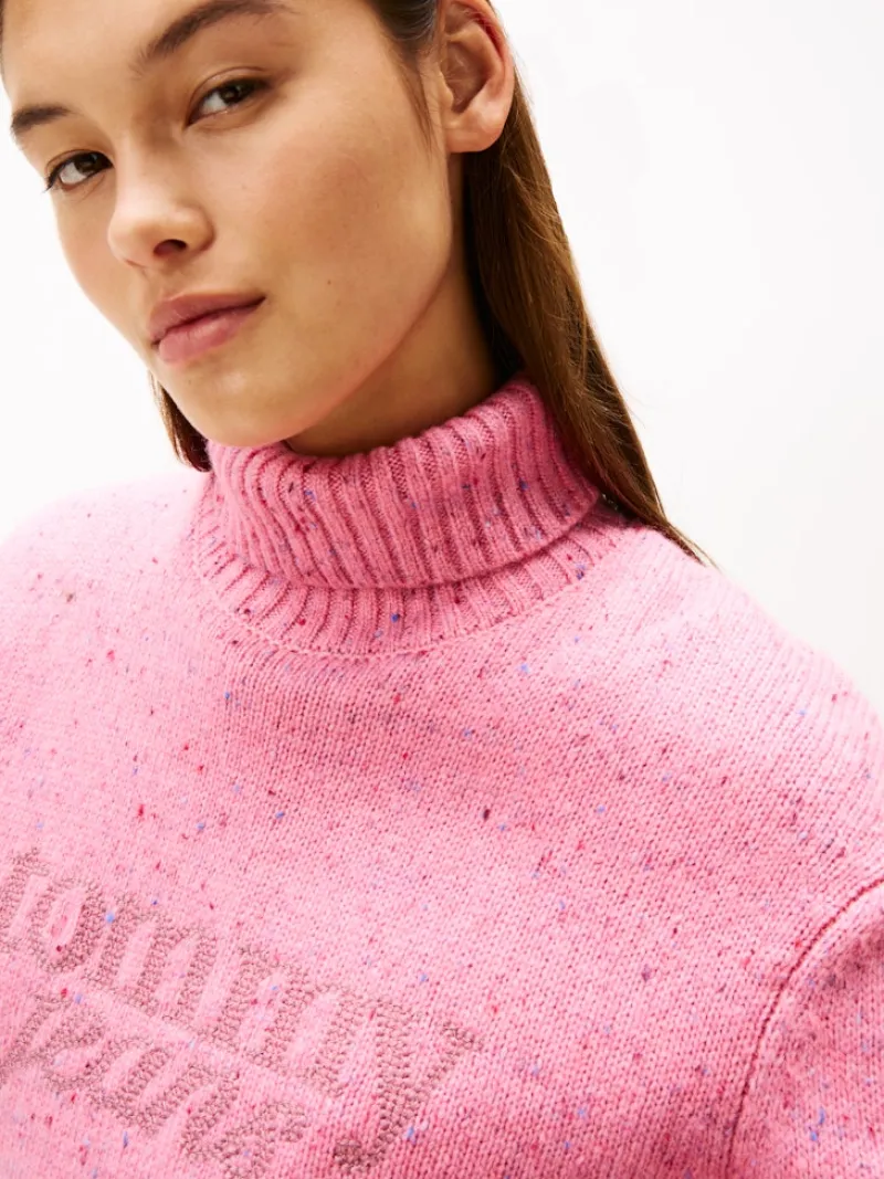 Tommy Jeans Pullover & Sweatshirts*TJW NEP TURTLENECK SWEATER mystic pink