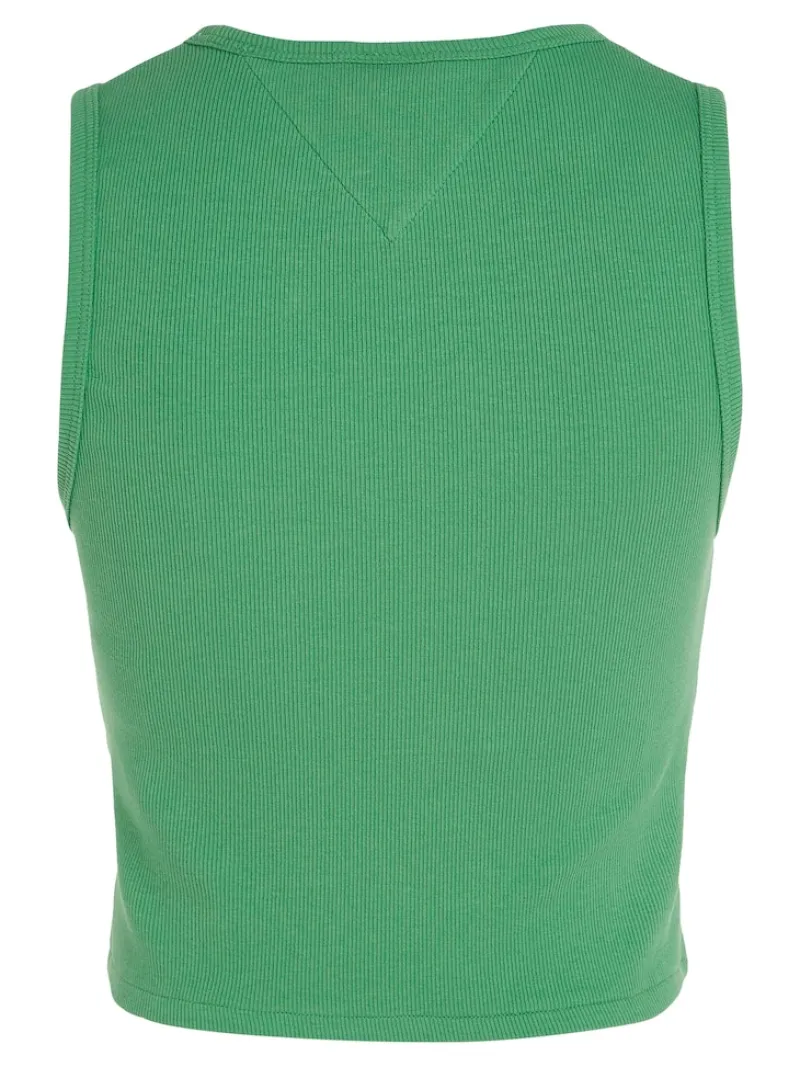 Tommy Jeans Shirts*TJW POP BADGE HANDKERCHIEF TOP coastal green