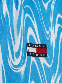 Tommy Jeans Kleider*TJW PSYCHEDELIC SHIRT DRESS blue psychedelic print