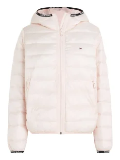 Tommy Jeans Jacken*TJW QUILTED TAPE HOODED JACKET faint pink