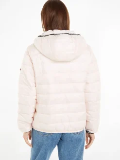 Tommy Jeans Jacken*TJW QUILTED TAPE HOODED JACKET faint pink