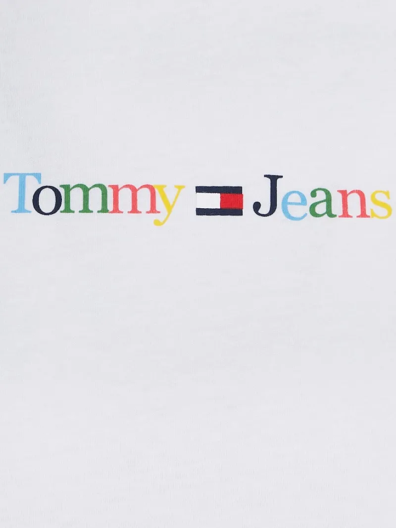 Tommy Jeans Shirts*TJW REG COLOR SERIF LINEAR SS white