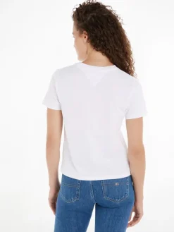 Tommy Jeans Shirts*TJW REG COLOR SERIF LINEAR SS white