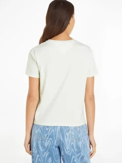 Tommy Jeans Shirts*TJW REG COLOR SERIF LINEAR SS minty