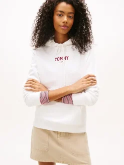 Tommy Jeans Pullover & Sweatshirts*TJW REG ESS LOGO 2 HOODIE EXT ecru