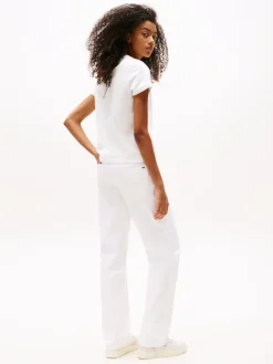 Tommy Jeans Shirts*TJW REG GRADIENT FLAG SS ecru