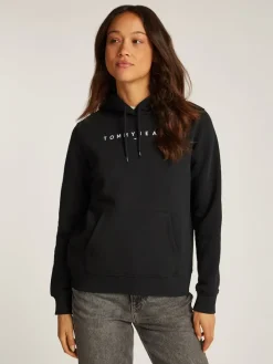 Tommy Jeans Pullover & Sweatshirts*TJW REG LINEAR HOODIE Black