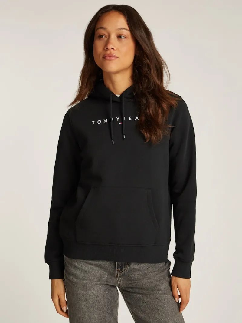 Tommy Jeans Pullover & Sweatshirts*TJW REG LINEAR HOODIE Black