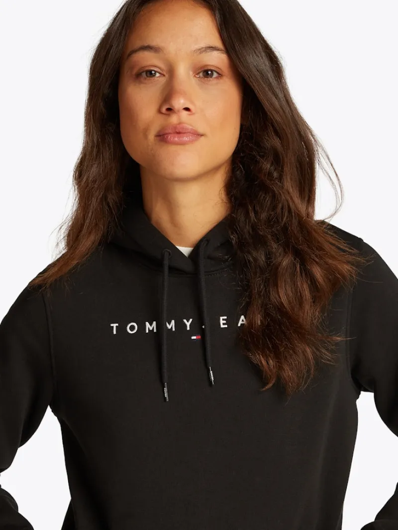 Tommy Jeans Pullover & Sweatshirts*TJW REG LINEAR HOODIE Black