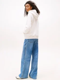 Tommy Jeans Pullover & Sweatshirts*TJW REG LINEAR HOODIE EXT ancient white