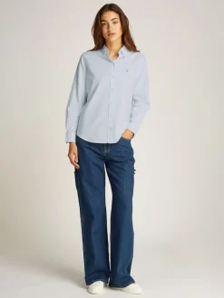 Tommy Jeans Blusen*TJW REG OXFORD SHIRT sweet blue-white stripe