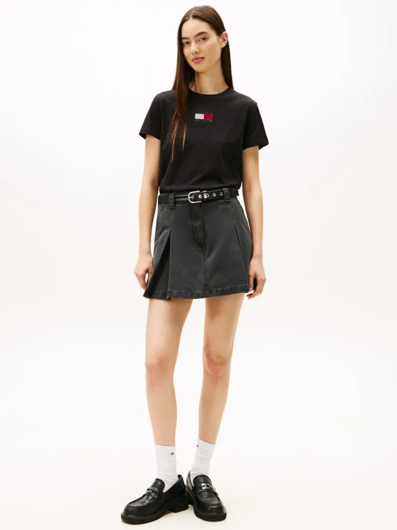 Tommy Jeans Shirts*TJW REG PARTY FLAG TEE EXT Black