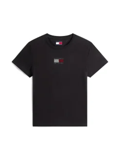 Tommy Jeans Shirts*TJW REG PARTY FLAG TEE EXT Black