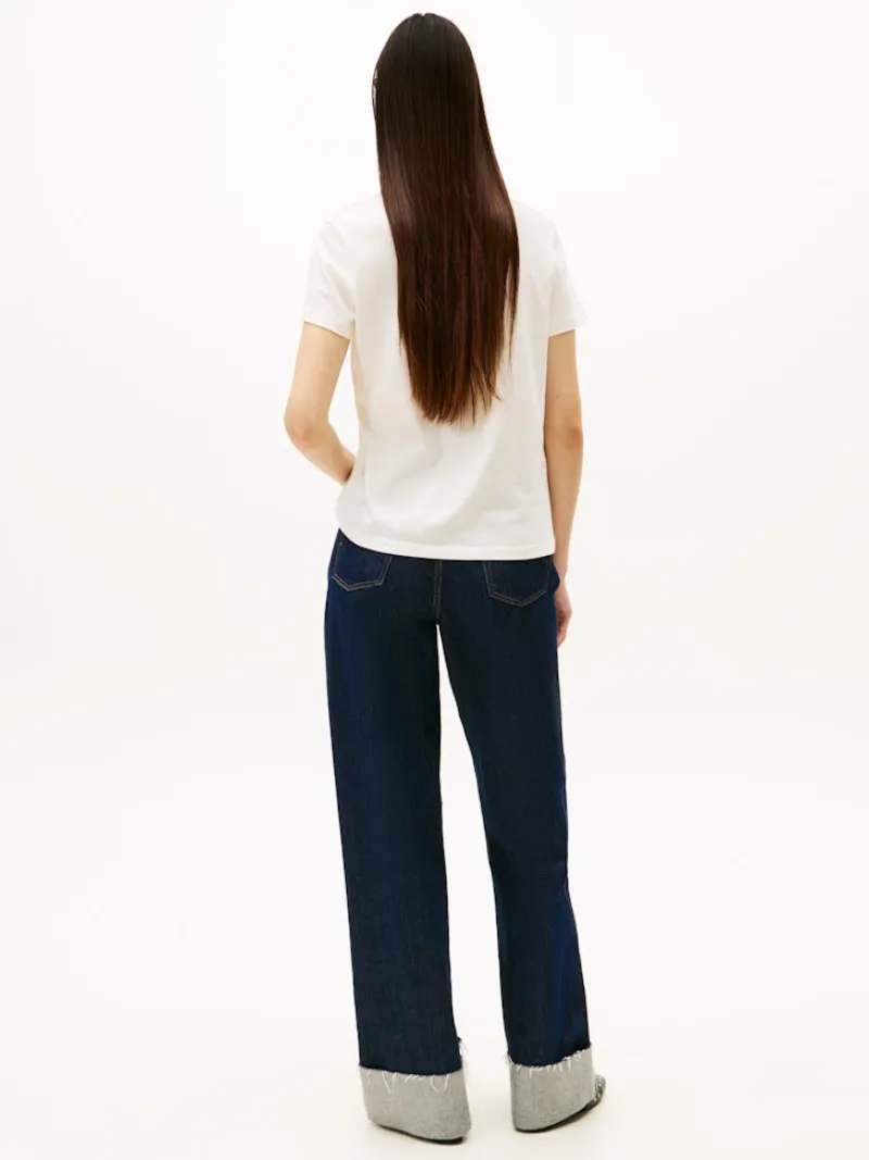 Tommy Jeans Shirts*TJW REG PARTY FLAG TEE EXT ancient white