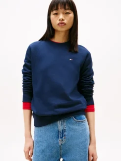 Tommy Jeans Pullover & Sweatshirts*TJW REG S FLAG CREW dark night navy