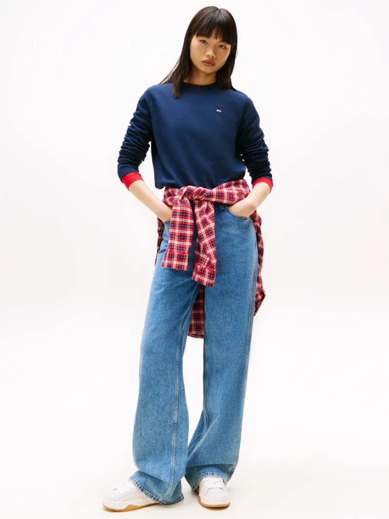 Tommy Jeans Pullover & Sweatshirts*TJW REG S FLAG CREW dark night navy