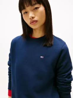 Tommy Jeans Pullover & Sweatshirts*TJW REG S FLAG CREW dark night navy