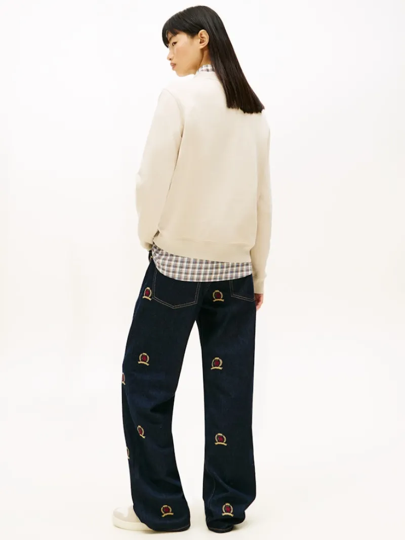 Tommy Jeans Pullover & Sweatshirts*TJW REG S FLAG CREW gulf sand