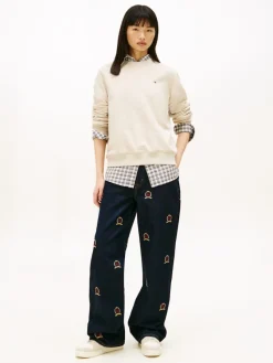 Tommy Jeans Pullover & Sweatshirts*TJW REG S FLAG CREW gulf sand