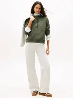 Tommy Jeans Pullover & Sweatshirts*TJW REG S FLAG HOODIE pewter green