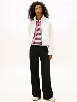 Tommy Jeans Pullover & Sweatshirts*TJW REG SH S-FLAG TEDDY ZIP THRU ancient white