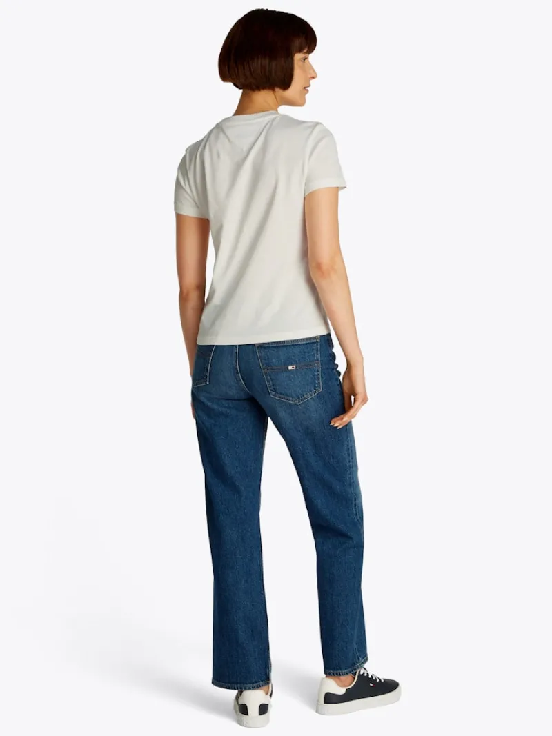 Tommy Jeans Shirts*TJW REG TJ BUBBLE TEE ecru