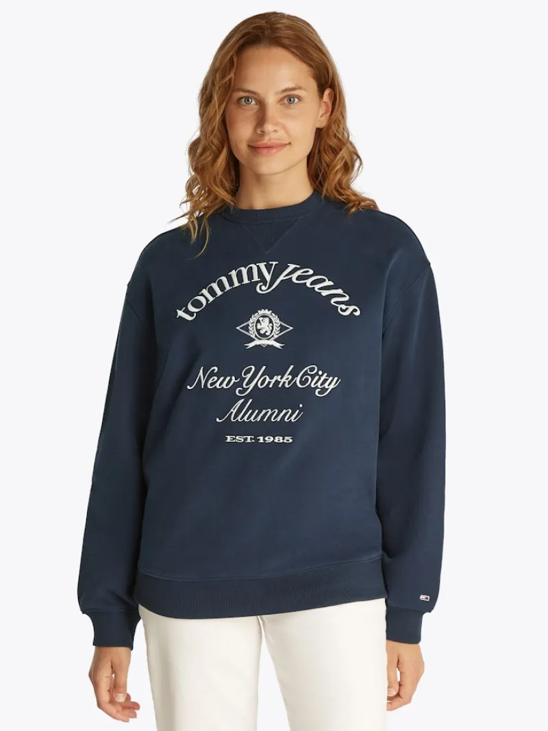 Tommy Jeans Pullover & Sweatshirts*TJW RLX CREST NYC CREW dark night navy