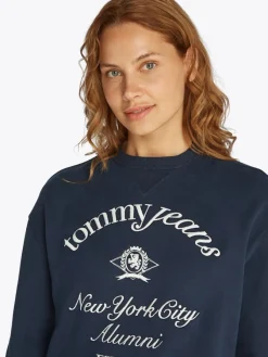 Tommy Jeans Pullover & Sweatshirts*TJW RLX CREST NYC CREW dark night navy