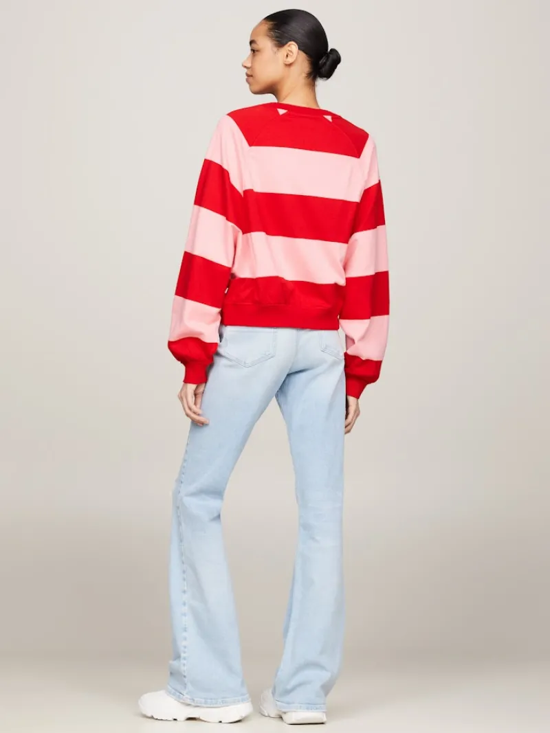 Tommy Jeans Pullover & Sweatshirts*TJW RLX LETTERMAN STRP CREW EXT tickled pink - multi