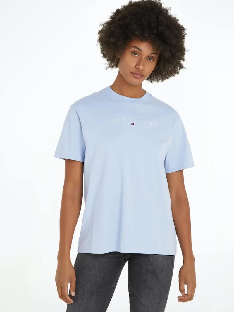 Tommy Jeans Shirts*TJW RLX NEW LINEAR TEE moderate blue