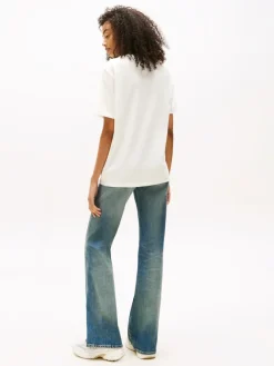 Tommy Jeans Shirts*TJW RLX TJ STRAWBERRY TEE ecru