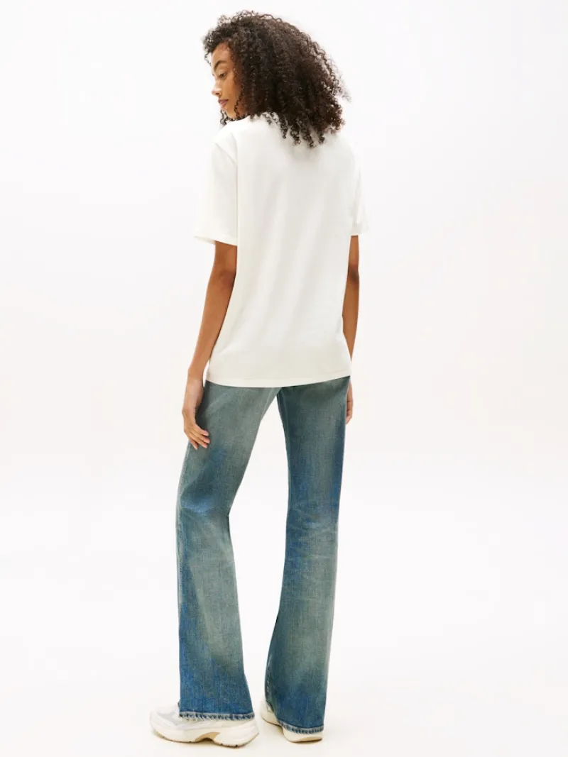 Tommy Jeans Shirts*TJW RLX TJ STRAWBERRY TEE ecru