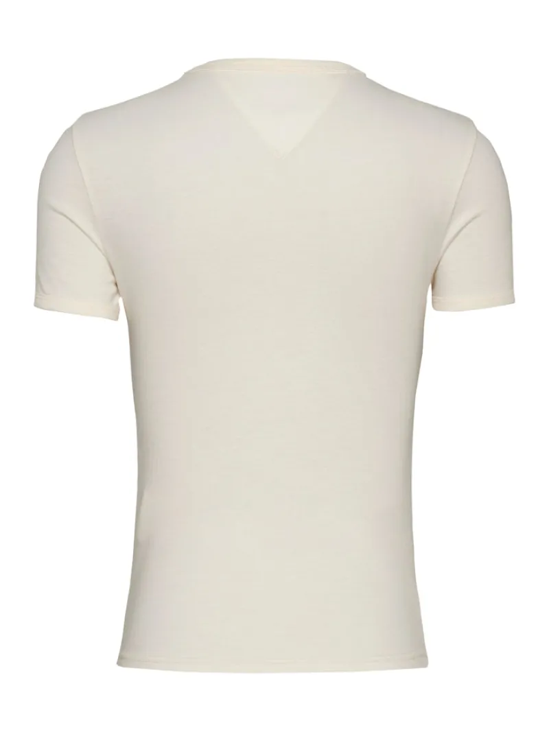 Tommy Jeans Shirts*TJW SLIM CREST NYC RINGER TEE ancient white