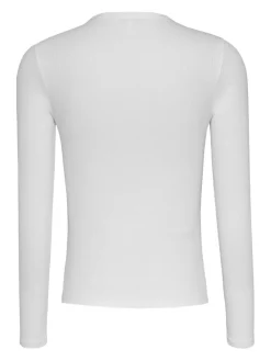 Tommy Jeans Shirts*TJW SLIM ESSENTIAL RIB LS ecru