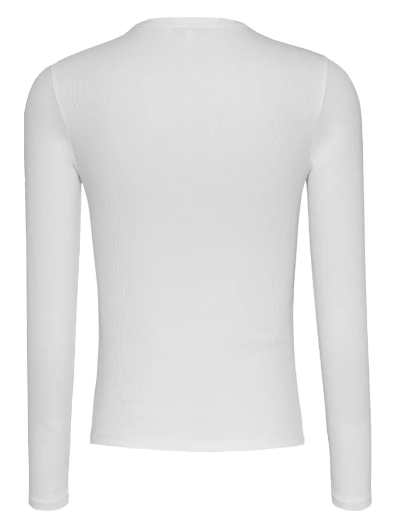 Tommy Jeans Shirts*TJW SLIM ESSENTIAL RIB LS ecru