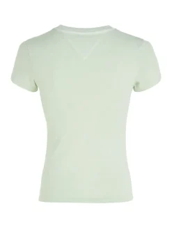 Tommy Jeans Shirts*TJW SLIM FLWR PWR 2 TEE opal green