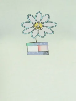 Tommy Jeans Shirts*TJW SLIM FLWR PWR 2 TEE opal green