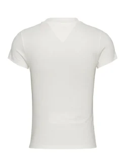 Tommy Jeans Shirts*TJW SLIM ROMANCE TROPICS TEE EXT ecru