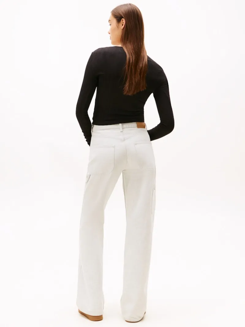 Tommy Jeans Shirts*TJW SLIM SH IRREGULAR RIB LS Black