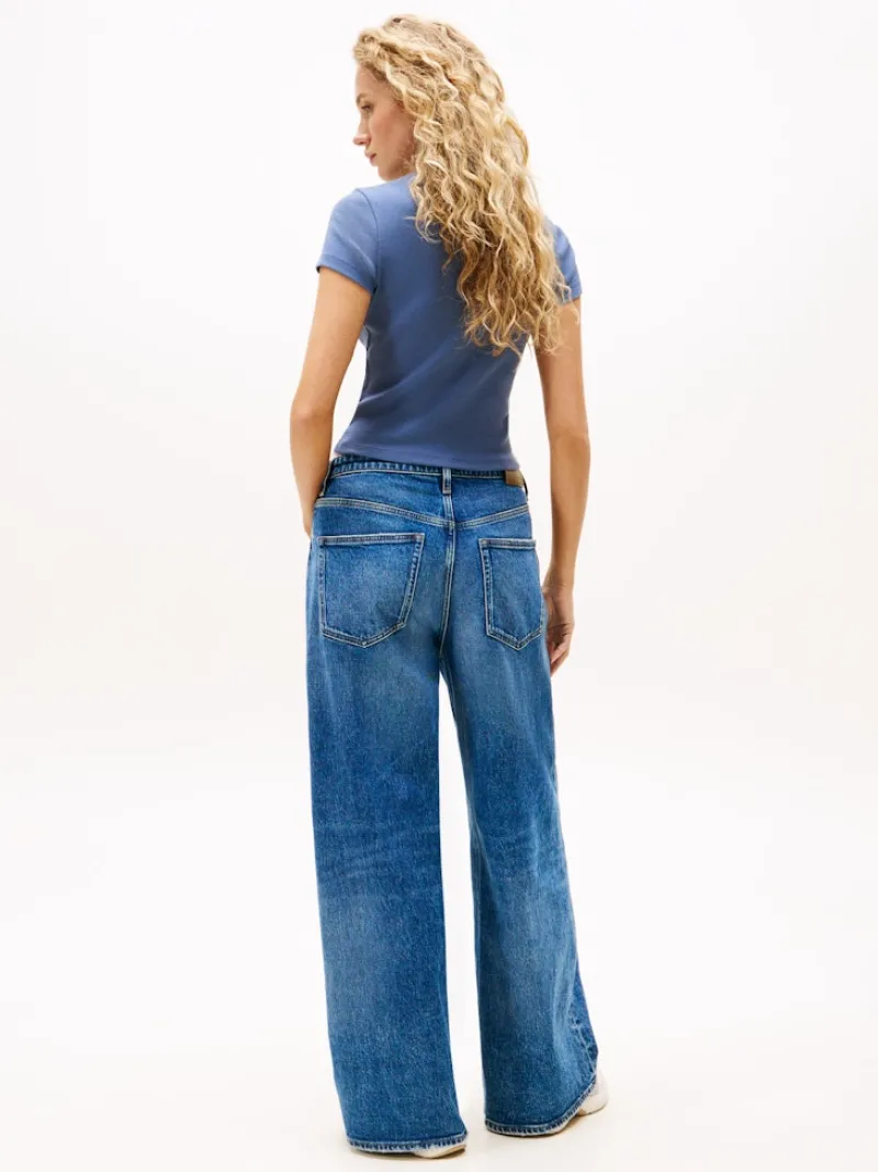 Tommy Jeans Shirts*TJW SLIM SH SCRIPT TEE blue moment