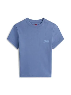 Tommy Jeans Shirts*TJW SLIM SH SCRIPT TEE blue moment