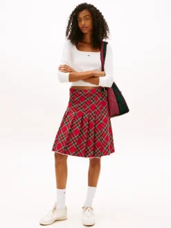 Tommy Jeans Shirts*TJW SLIM SOFT RIB LS TEE ecru