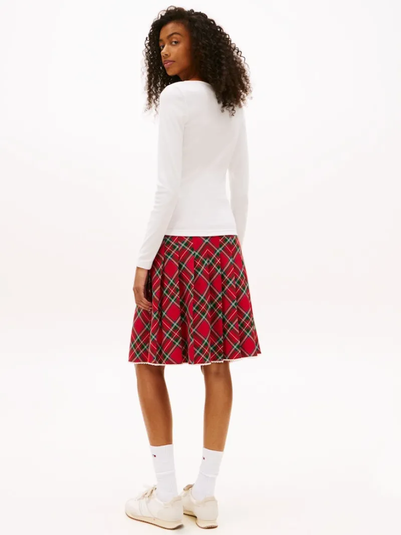 Tommy Jeans Shirts*TJW SLIM SOFT RIB LS TEE ecru