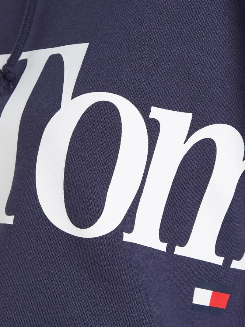 Tommy Jeans Pullover & Sweatshirts*TJW SUPER CROP BOLD TOMMY HOODIE twilight navy