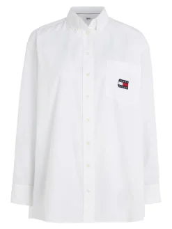 Tommy Jeans Blusen*TJW SUPER OVERSIZED SHIRT white